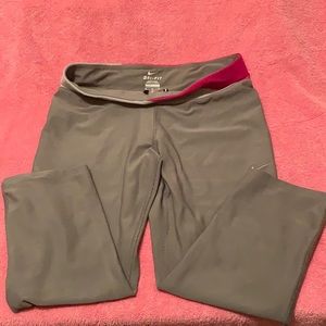 Gray Nike Dri-Fit Capri Legs